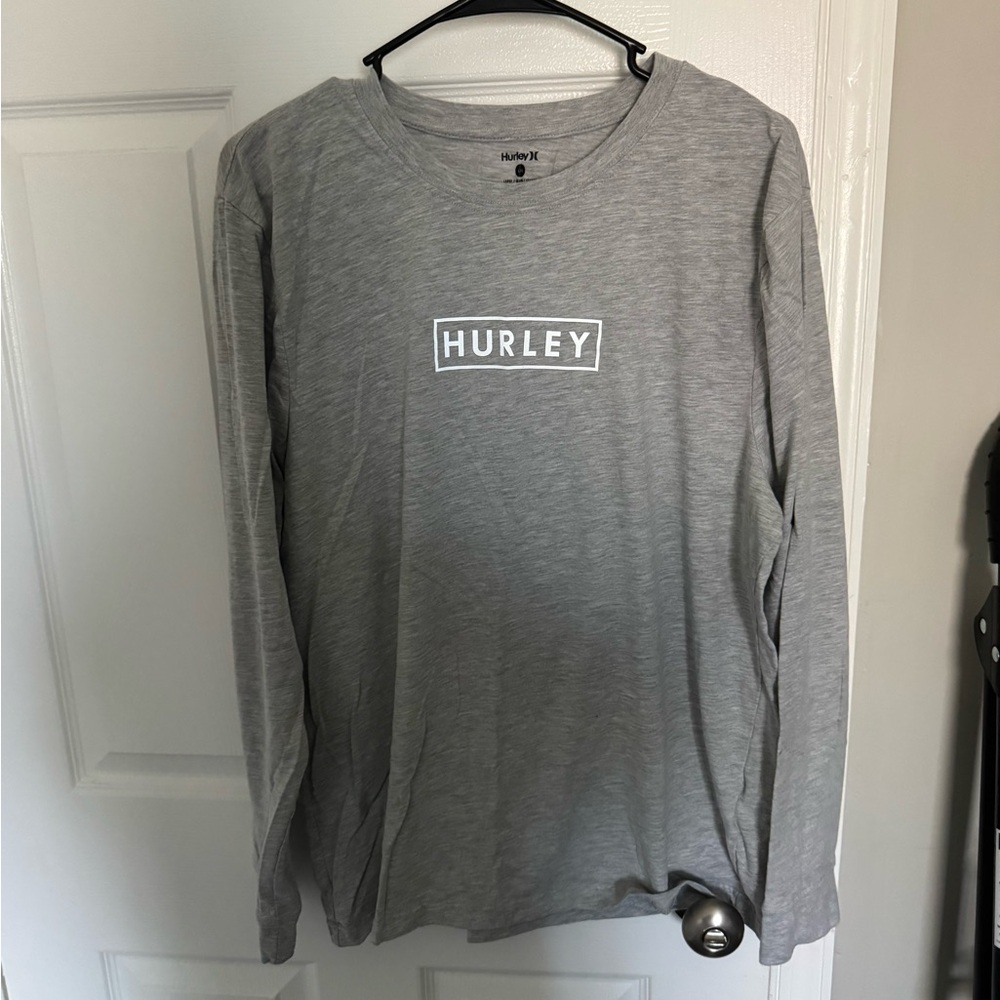 Hurley Light Gray Long Sleeve Tee